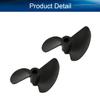 Juvielich 2 Pairs 2 Blades Propeller for Ship Model RC Boat Propeller Model Black Plastic Positive Paddle and Propeller Reversing 32mm Diameter 40mm Pitch 3.17mm Hole Dia view 4