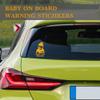 Baby on Board Sticker for Cars, Self-Adhesive Car Stickers and Decals, Baby in Car High Intensity Reflective Waterproof Vinyl Safety Car Signs, Car Accessories Baby Sign for All Cars view 3