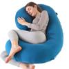 Pregnancy Pillow C-Shaped Maternity Pillow with Removable Pillowcase Comfortable Cotton Side Sleeping Pillow with Multifunctional Nursing Pillow. Multifunctional Body Pillow view 1