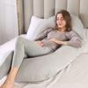 Pregnancy Pillow C-Shaped Maternity Pillow with Removable Pillowcase Comfortable Cotton Side Sleeping Pillow with Multifunctional Nursing Pillow. Multifunctional Body Pillow view 2