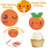 36pcs Little Cutie Cupcake Toppers Little Cutie Baby Shower Decoration Orange Cupcake Toppers for Citrus Theme Birthday Party Baby Shower Supplies view 3