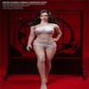 1/6 Scale Female Body,12inch Super Flexible Large Bust Plus Size Female Seamless Action Figure Body Collection (S38 Pale Skin Include Head) view 2