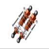 Aluminum Front Adjustable Plastic Ball Top 70mm Dampers For Tamiya RC 1/10 DT-03-1Pr Set Orange view 1