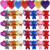 Acekid 28PCS Valentine's Day Gift Cards Plush Bear Stuffed Keychain Toys for Kids, Mini Animal Plush Toys for Valentines Exchange, School Classroom Prize view 1