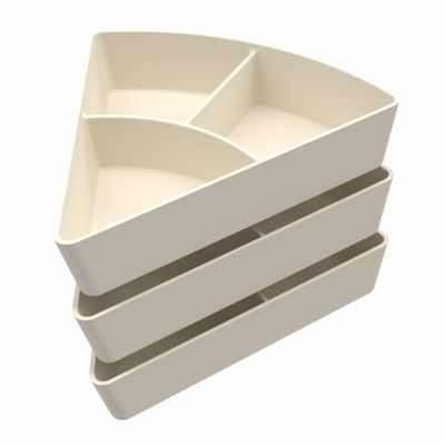 Inspire My Play - 3 x Silicone Sorting and Organising Compartments - Compatible with Sensory PlayTray - Sensory Bin Accessories - Early Development & Activity Toys for Disabled Children - Stone
