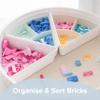 Inspire My Play - 3 x Silicone Sorting and Organising Compartments - Compatible with Sensory PlayTray - Sensory Bin Accessories - Early Development & Activity Toys for Disabled Children - Stone view 4
