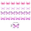 24Pcs Lively 3D Butterfly Cupcake Toppers Double Layer Butterfly Decorations for Girls Women's Happy Birthday Wedding Party Cake Wall Party Food Decorations Pink view 2