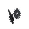 Carbon Steel Overdrive Differential Worm Gear Set 14T For Axial Rc Truck 1/24 SCX24 Crawlers - Black view 1