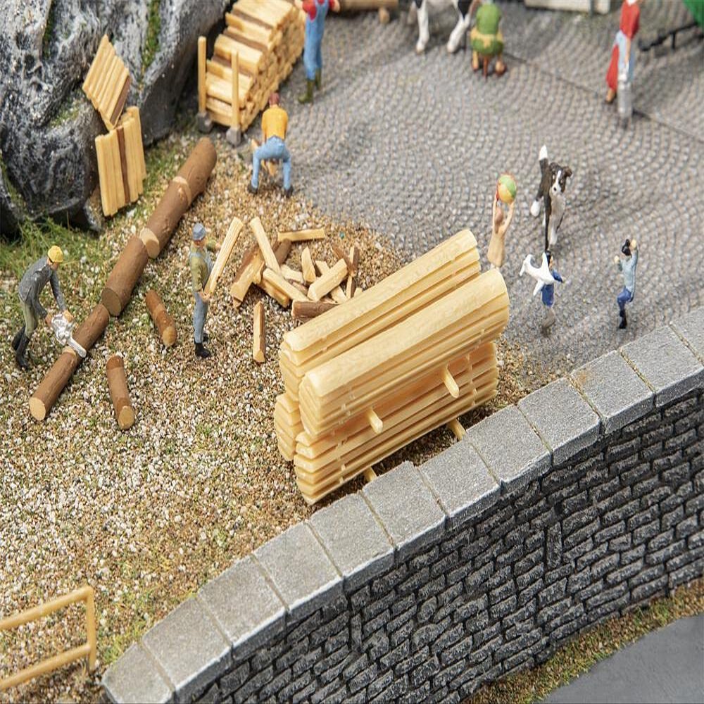 FALLER 180872 HO Scale Rough-Cut Lumber Stacks - Kit