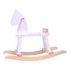 AmishToyBox.com Wooden Rocking Horse Toddler Ride-On Toy (White and Natural) view 2