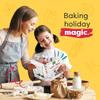 Baketivity Holiday Gingerbread House Kit And Kids Cookbook - Bake And Build Edible Gingerbread House - Kids Baking Set With Materials And Premeasured Ingredients - Kids Holiday Cookbook And Baking Kit view 2