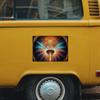 Kaleidoscope Painting Car Magnet 2 PCS - Graphic Car Magnet - Themed Sticker view 2