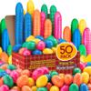 MAXYGIFT 2.25" Empty Multi-color Surprise Plastic Easter Eggs for Filling Hunt Easter Basket Bulk (Pack of 50) view 1