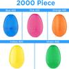 MAXYGIFT 2.25" Empty Multi-color Surprise Plastic Easter Eggs for Filling Hunt Easter Basket Bulk (Pack of 50) view 3
