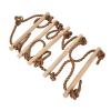 KIZQYN Swing Set Wooden Climbing Ladder, Climbing Rope Ladder, Swing, Climbing Suspension, Children Indoor Outdoor Garden Sports Equipment Swing Seat view 1