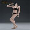 1/6 Scale Female Body,12inch Female Large Bust Super Flexible Seamless Action Figure Body with Detachable Feet Collection (S12D Suntan Skin) view 3