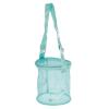 PATIKIL Mesh Beach Bag, Sea Shells Mesh Tote Sand Boxes Collecting Nets Bags with Zipper for Travel, Green view 1