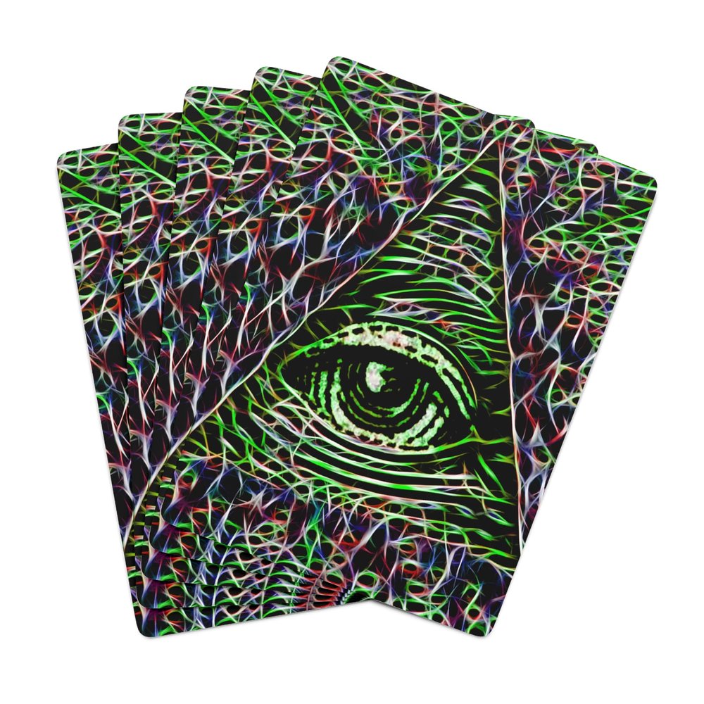 Brian Bula Trendy Eye of Providence Playing Cards Unique All Seeing Eye of God Poker Cards