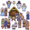 Story Time Felts Nativity Felt Figures Flannel Board Stories 25 Pieces Christmas Scene Birth Jesus (Small) view 1