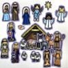 Story Time Felts Nativity Felt Figures Flannel Board Stories 25 Pieces Christmas Scene Birth Jesus (Small) view 2