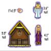 Story Time Felts Nativity Felt Figures Flannel Board Stories 25 Pieces Christmas Scene Birth Jesus (Small) view 3