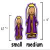 Story Time Felts Nativity Felt Figures Flannel Board Stories 25 Pieces Christmas Scene Birth Jesus (Small) view 4