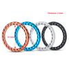 WEFEINO 4PCS Aluminum Replacement Wheels Rims 2.2" Beadlock Ring for 1/10 Axial Wraith SCX10 D90 Wraith 90048 TRX4 TRX6 (Blue-A) view 4