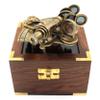 Nautical Bronze Sextant  Solid Brass Maritime Astrolabe | Vintage Ship Navigation Instrument for Nautical Decor, Collectibles, Maritime Gifts, and Navigational Tools view 1