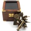 Nautical Bronze Sextant  Solid Brass Maritime Astrolabe | Vintage Ship Navigation Instrument for Nautical Decor, Collectibles, Maritime Gifts, and Navigational Tools view 2