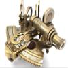 Nautical Bronze Sextant  Solid Brass Maritime Astrolabe | Vintage Ship Navigation Instrument for Nautical Decor, Collectibles, Maritime Gifts, and Navigational Tools view 4