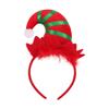 HKSICHENGKEJI 2 Pieces Elf Headbands Christmas Cute Elf Hair Hoop with Small Bell Holiday Headpiece for Kids Girls Party view 3