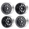 MOHERO 4PCS Metal RC Rim 2.2 Inch Beadlock Wheel Rim & Wheel Outer Ring for 1:10 RC Rock Crawler Axial SCX10 Wraith 90048 90046 TRX4 TRX6 (Black) view 1