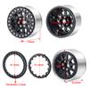 MOHERO 4PCS Metal RC Rim 2.2 Inch Beadlock Wheel Rim & Wheel Outer Ring for 1:10 RC Rock Crawler Axial SCX10 Wraith 90048 90046 TRX4 TRX6 (Black) view 3