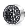 MOHERO 4PCS Metal RC Rim 2.2 Inch Beadlock Wheel Rim & Wheel Outer Ring for 1:10 RC Rock Crawler Axial SCX10 Wraith 90048 90046 TRX4 TRX6 (Black) view 4