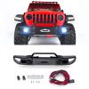 MORLORDY RC Front Bumper With LED Lights for 1/10 RC Truck Crawler Car SCX10 III AXI030007 JLU Accessories Upgrades view 1