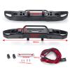 MORLORDY RC Front Bumper With LED Lights for 1/10 RC Truck Crawler Car SCX10 III AXI030007 JLU Accessories Upgrades view 4