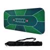 71 x 36Inch Texas Hold'Em Poker Mat Portable Rubber Poker Table Top Water Waterproof, Noise Reduction Suitable For Any Tabletop Game Premium Carry Bag Is Provided For Playing Everywhere(Green) view 1