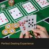 71 x 36Inch Texas Hold'Em Poker Mat Portable Rubber Poker Table Top Water Waterproof, Noise Reduction Suitable For Any Tabletop Game Premium Carry Bag Is Provided For Playing Everywhere(Green) view 2