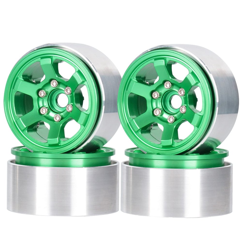 LAFEINA 1.9 inch Beadlock Alloy Wheel Rim for 1:10 RC Crawler Car SCX10 D90 TRX4 Tamiya CC01 MST