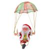 Parachute Toys, Cute Shape Hanging Outdoor Christmas Decorations Electric Singing and Dancing Battery Powered Christmas Ornaments for Window Doors Trees (Circling) view 1