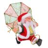 Parachute Toys, Cute Shape Hanging Outdoor Christmas Decorations Electric Singing and Dancing Battery Powered Christmas Ornaments for Window Doors Trees (Circling) view 2