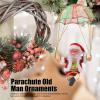 Parachute Toys, Cute Shape Hanging Outdoor Christmas Decorations Electric Singing and Dancing Battery Powered Christmas Ornaments for Window Doors Trees (Circling) view 4