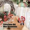 Parachute Toys, Cute Shape Hanging Outdoor Christmas Decorations Electric Singing and Dancing Battery Powered Christmas Ornaments for Window Doors Trees (Somersault) view 3