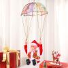 Parachute Toys, Cute Shape Hanging Outdoor Christmas Decorations Electric Singing and Dancing Battery Powered Christmas Ornaments for Window Doors Trees (Somersault) view 4