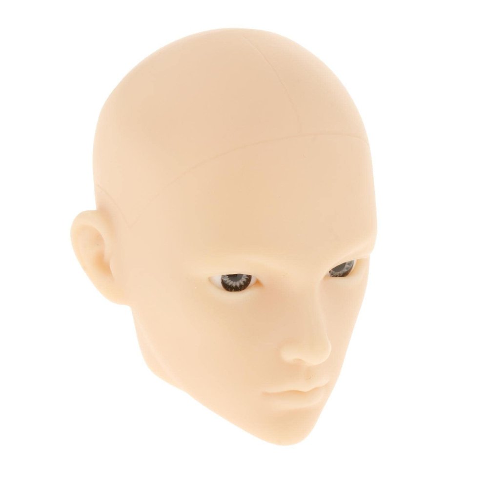 B Baosity Handmade 1/6 Dolls Head Shape with Gray