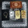 Jayiaine Tarot Deck, with 80 Waterproof Cards of Guide Divination Oracle Bone Inscriptions, Destiny Game Suit is A Christmas Birthday Gift for Beginner Experts and Readers,Black view 2