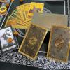 Jayiaine Tarot Deck, Waterproof and Guide Divination Oracle 80 Cards, Fortune Telling Game Set for Family Reunion Beginner Expert Reader Christmas Birthday, Black view 1