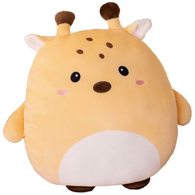 CASAGOOD Soft Flat Deer Plush Hugging Pillow Cute Beige Deer Unicorn Stuffed Animal Fawn Plushies Toys Kids Fawn Anime Cushion for Birthday, Valentine's Day, Christmas...16.5 Inch