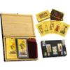 Jayiaine Tarot Cards Deck, Water Proof with Guidebook Divination Oracle 80 Cards, Fortune Telling Game Set for Family Reunion Beginners Expert Readers for Christmas Birthday, Black view 1