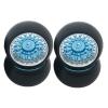 RC 1/28 Drift Wheels,Alloy RC Wheel Tires for 1/28 Wltoys K969 K989 P929 kyosho Rally Model car Upgraded Part 4pcs/Set(Blue) view 1